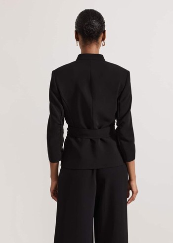 Phase Eight Sophin Corsage Jackets Black Australia | RV3064915